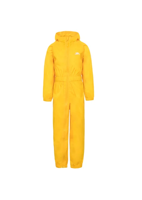 Trespass Baby Yellow Button Rain Suit (1-2yrs) - 1.5-2 Yrs Image 1