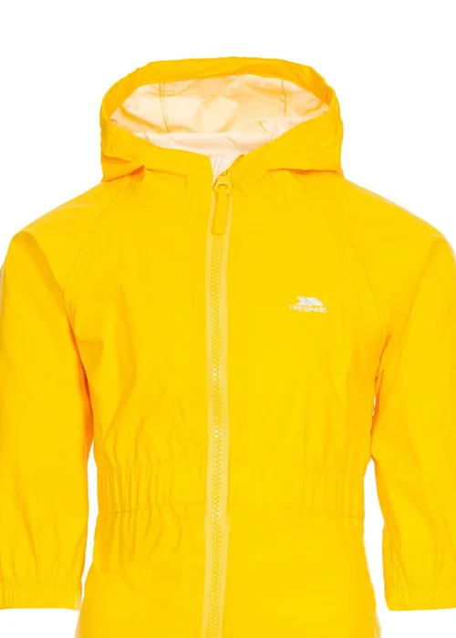 Trespass Baby Yellow Button Rain Suit (1-2yrs) - 1.5-2 Yrs Image 3