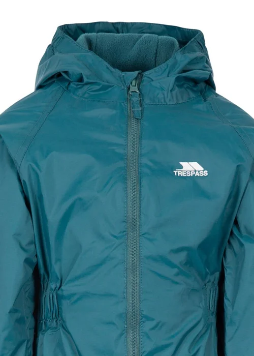 Trespass Baby Teal Button Rain Suit (1-2yrs) - 1.5-2 Yrs Image 3