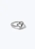 Muse Silver Heart Ring - One Size Image 1