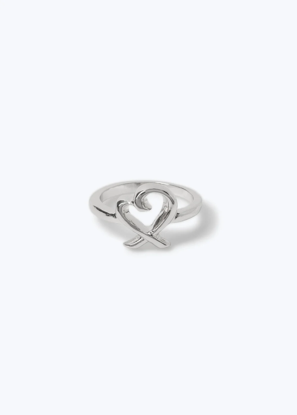Muse Silver Heart Ring - One Size Image 2