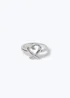 Muse Silver Heart Ring - One Size Image 2