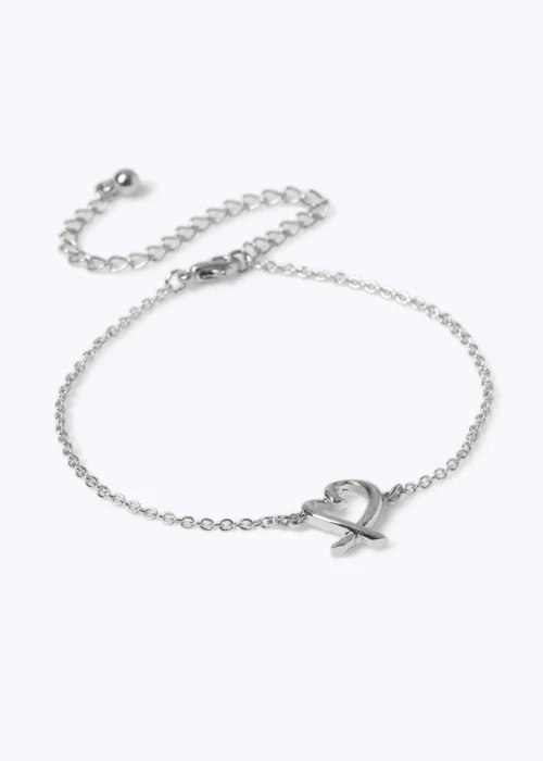 Muse Silver Heart Necklace - One Size Image 1