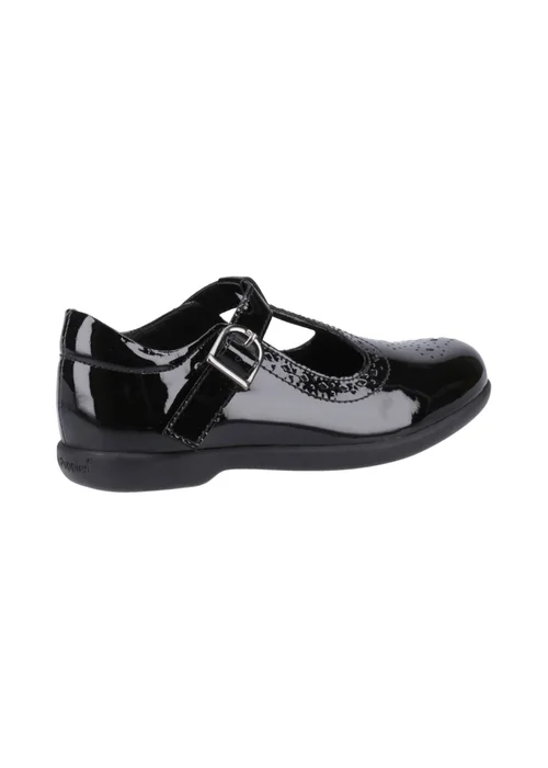 Hush Puppies Girls Black Britney Patent Junior School Shoes (Younger 10-Older 2) - 1 Infants Image 3