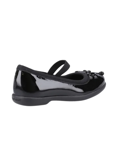 Hush Puppies Girls Black Betty Patent Junior School Shoes (Younger 10-Older 2) - 1 Infants Image 3