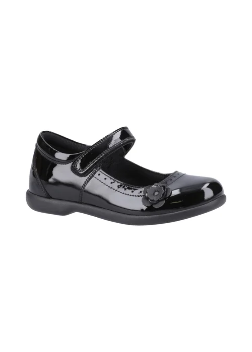 Hush Puppies Girls Black Bethany Patent Junior School Shoes (Younger 10-Older 2) - Size 2 Image 2