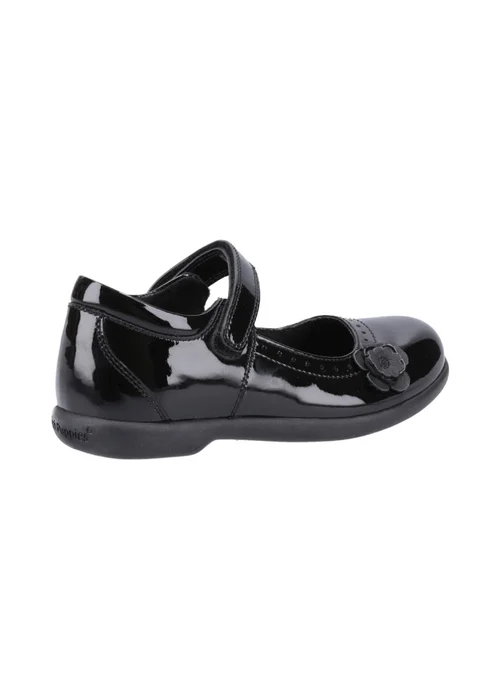 Hush Puppies Girls Black Bethany Patent Junior School Shoes (Younger 10-Older 2) - Size 2 Image 3