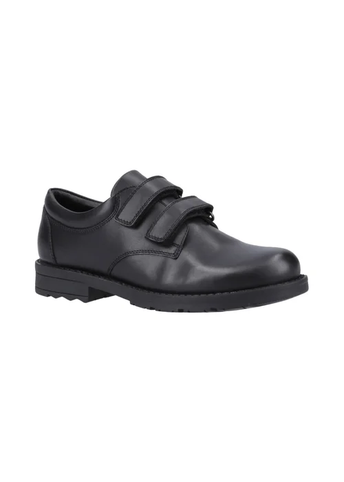 Hush Puppies Boys Black Barry Junior School Shoes (Younger 10-Older 2) - 1 Infants Image 2