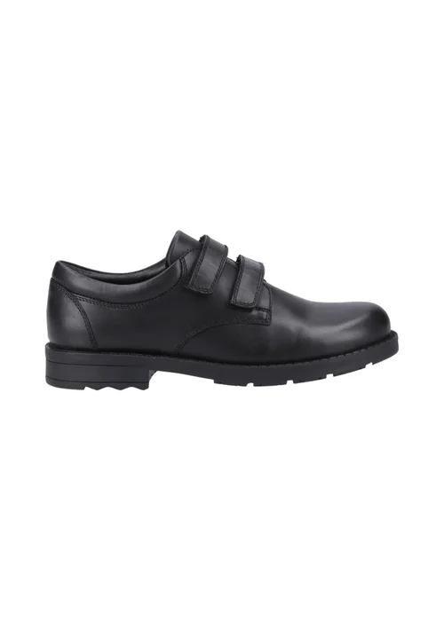 Hush Puppies Boys Black Barry Junior School Shoes (Younger 10-Older 2) - 1 Infants Image 1