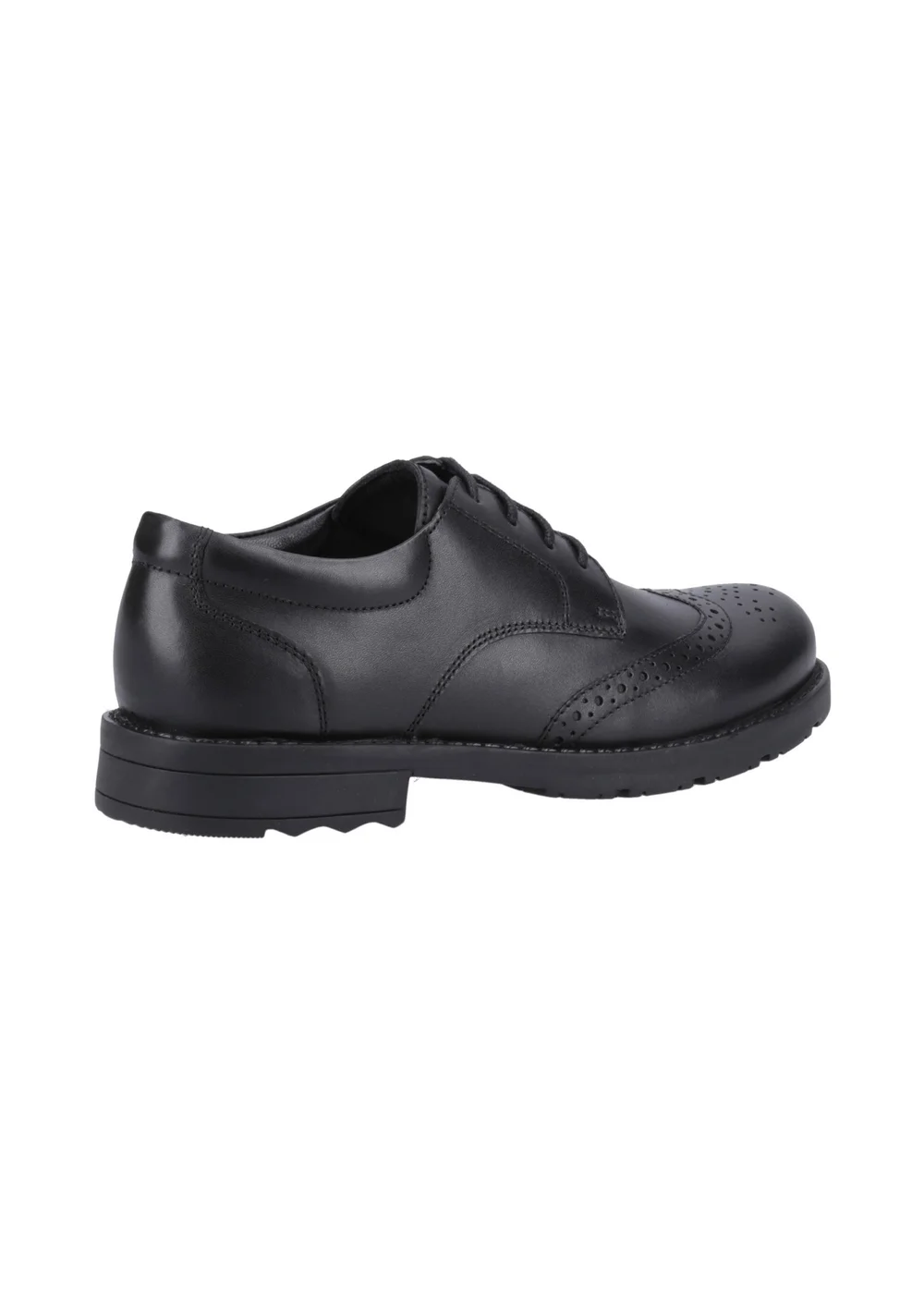 Hush Puppies Boys Black Brian Senior School Shoes (Older 3-6) - 3 Image 3