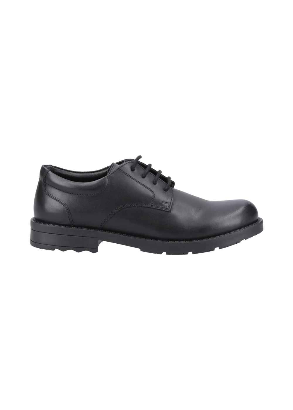 Hush Puppies Boys Black Bruno Senior School Shoes (Older 3-6) - 3 Image 1