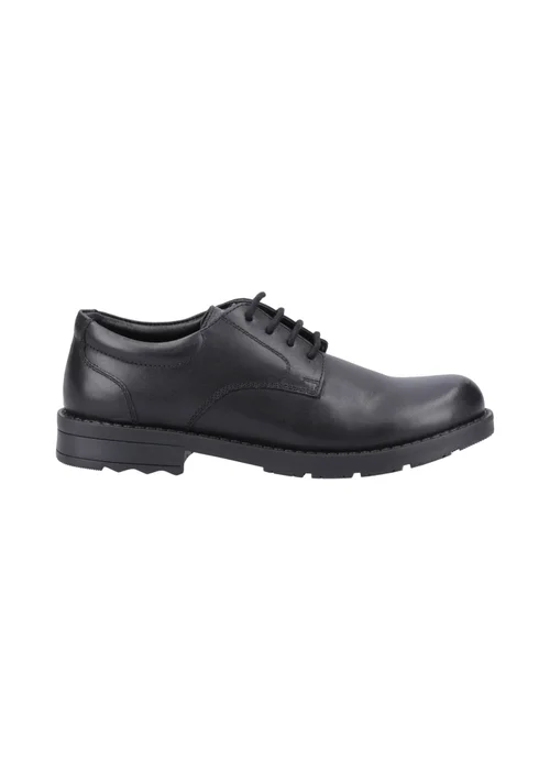 Hush Puppies Boys Black Bruno Senior School Shoes (Older 3-6) - 3 Image 1