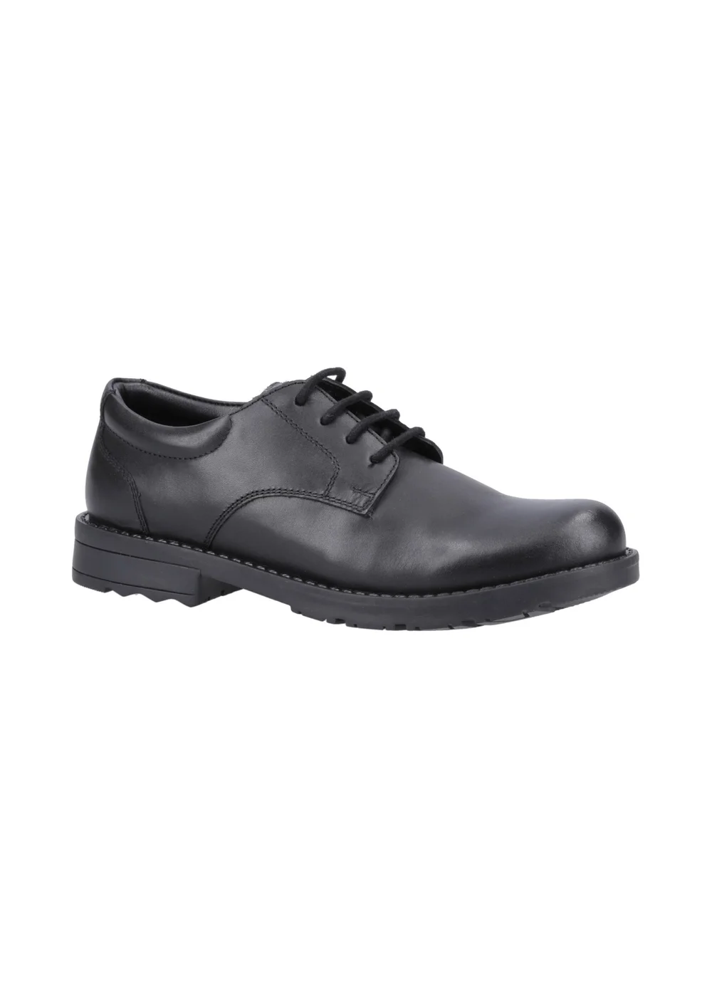Hush Puppies Boys Black Bruno Senior School Shoes (Older 3-6) - 3 Image 2