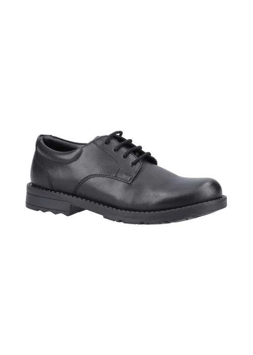 Hush Puppies Boys Black Bruno Senior School Shoes (Older 3-6) - 3 Image 2