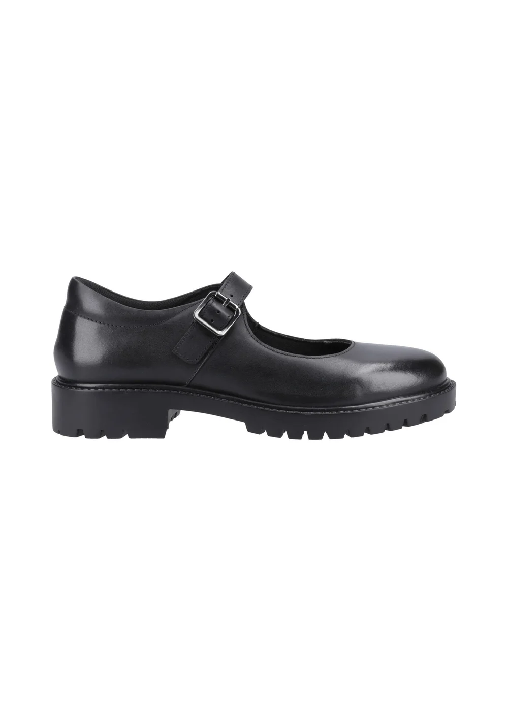 Hush Puppies Girls Black Aurora Senior School Shoes (Older 3-5) - 3 Image 1