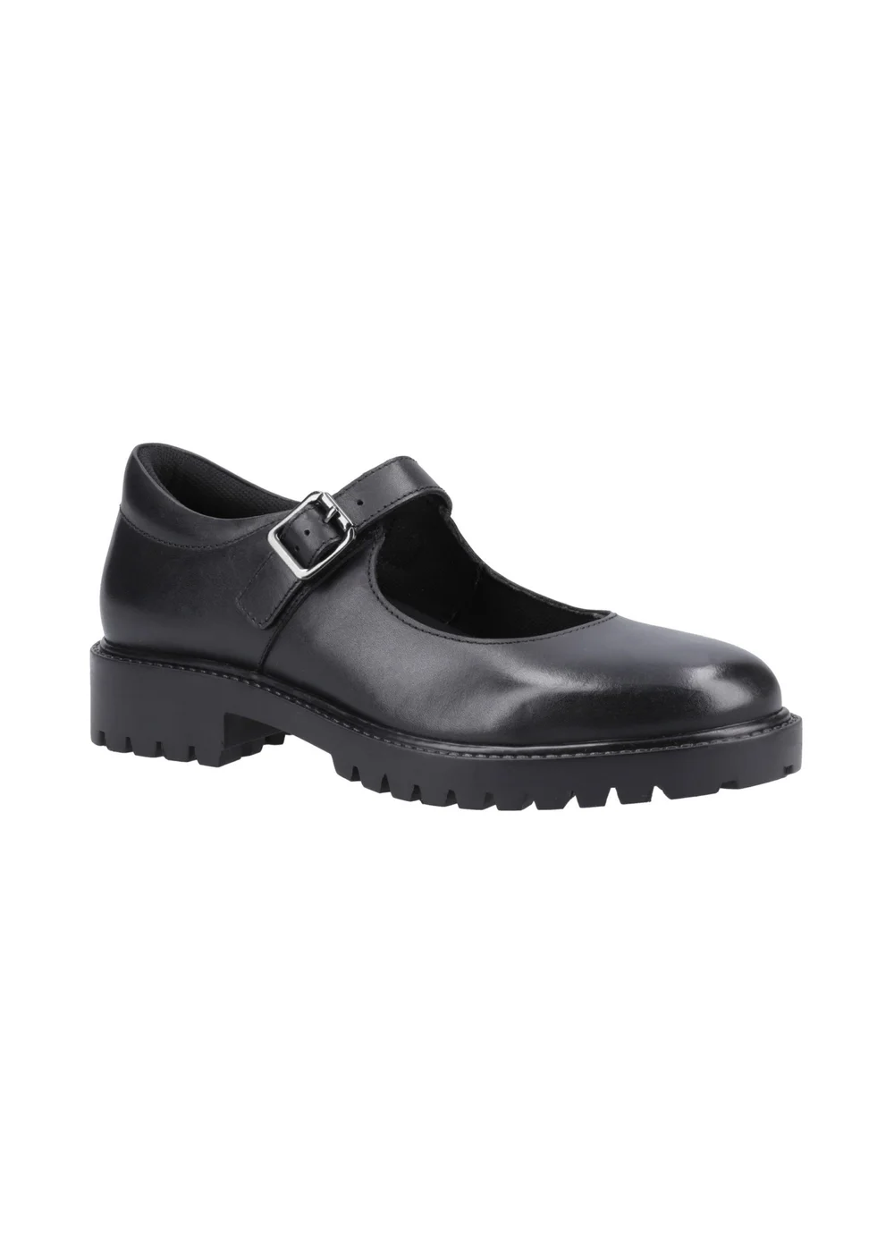 Hush Puppies Girls Black Aurora Senior School Shoes (Older 3-5) - 3 Image 2