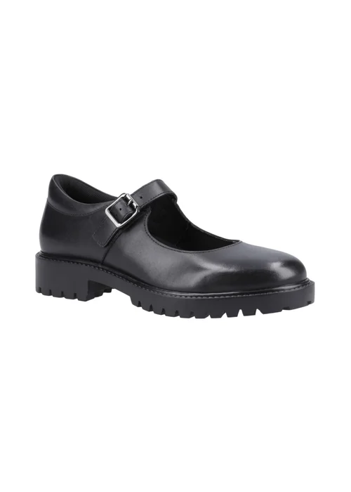 Hush Puppies Girls Black Aurora Senior School Shoes (Older 3-5) - 3 Image 2
