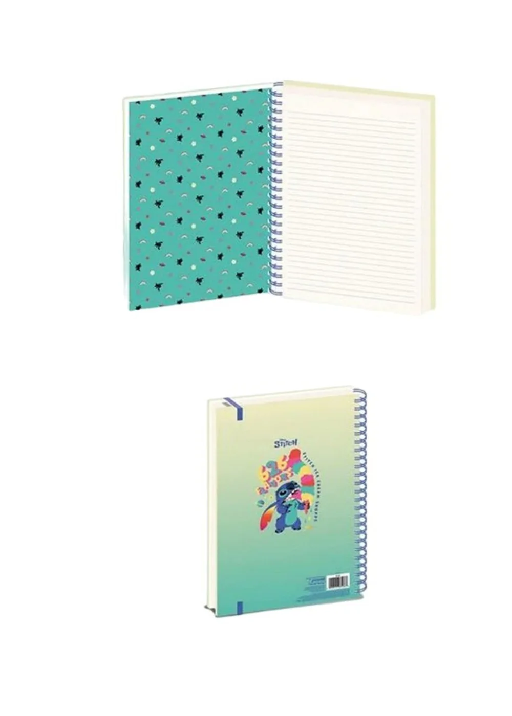 Disney Stitch Blue 626 Flavours A4 Wirebound Notebook - One Size Image 2