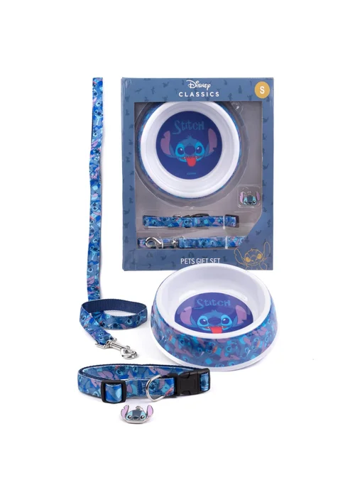 Disney Stitch Blue Dog Collar Set (Pack of 4) - Small Image 1