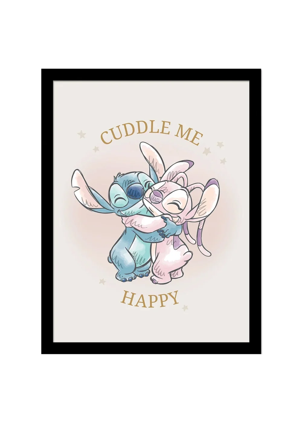Disney Stitch Cuddle Me Framed Poster (45cm x 35cm) - One Size Image 1