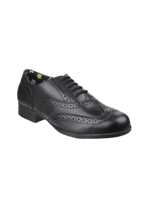 Hush Puppies Girls Black Kada Junior School Shoes (Younger 13-Older 5) - 13 Infants Image 2