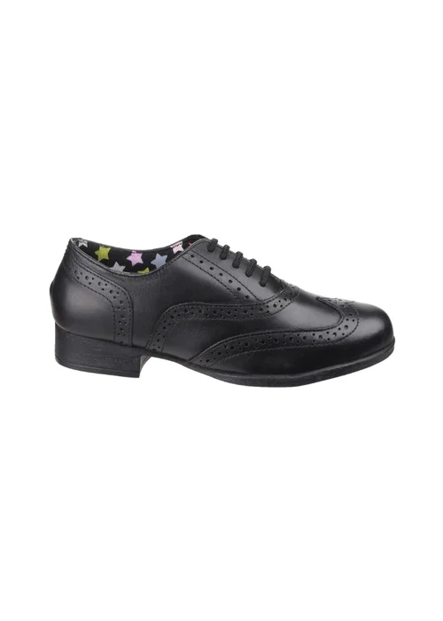 Hush Puppies Girls Black Kada Junior School Shoes (Younger 13-Older 5) - 13 Infants Image 1