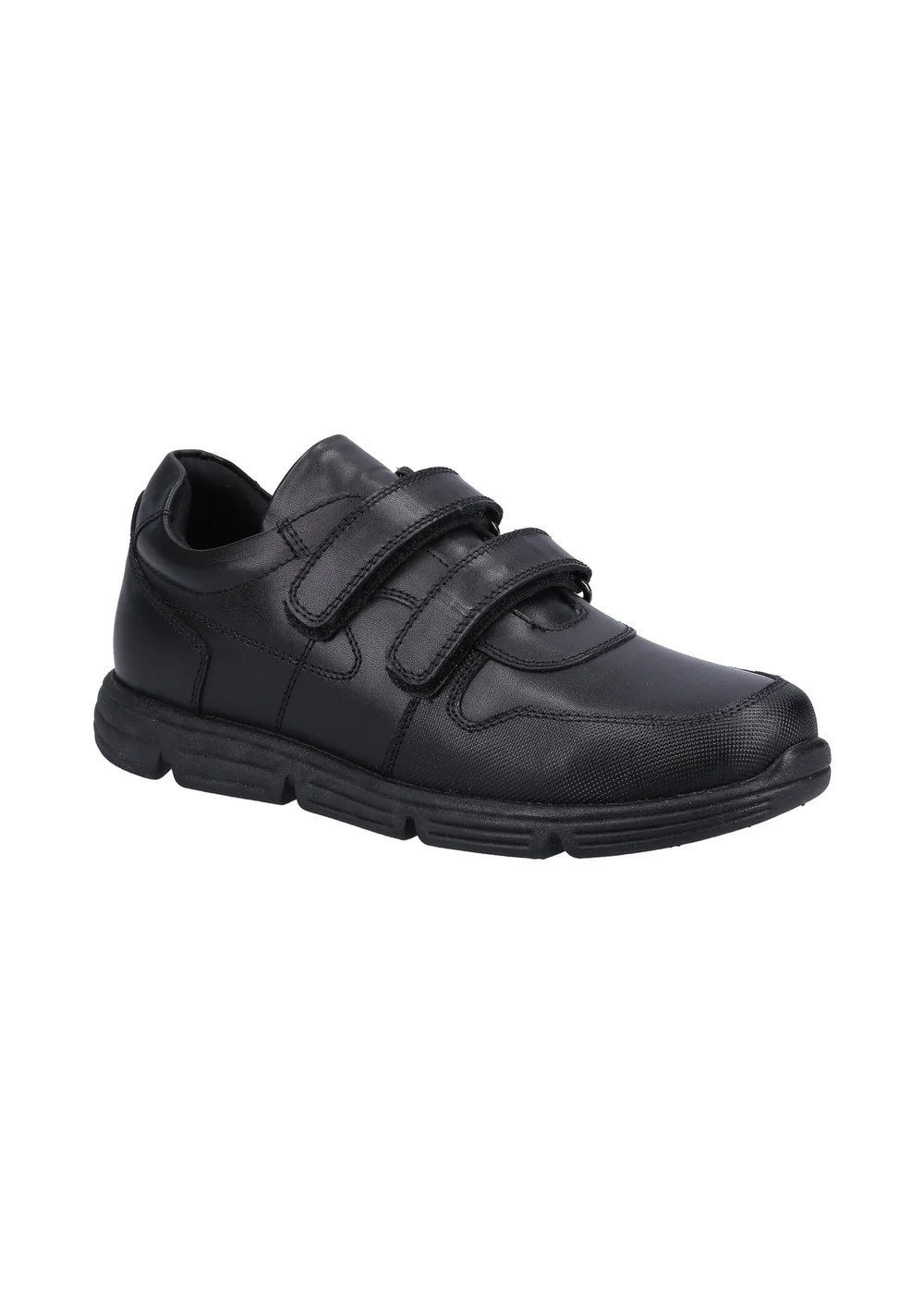 Hush Puppies Boys Black Lucas Senior School Shoes (Older 3-6) - 3 Image 2
