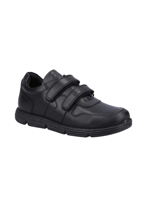 Hush Puppies Boys Black Lucas Senior School Shoes (Older 3-6) - 3 Image 2