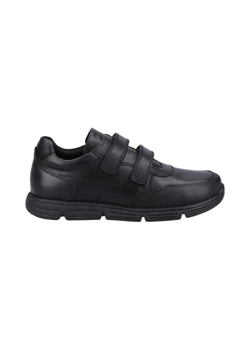Hush Puppies Boys Black Lucas Senior School Shoes (Older 3-6) - 3 Image 1