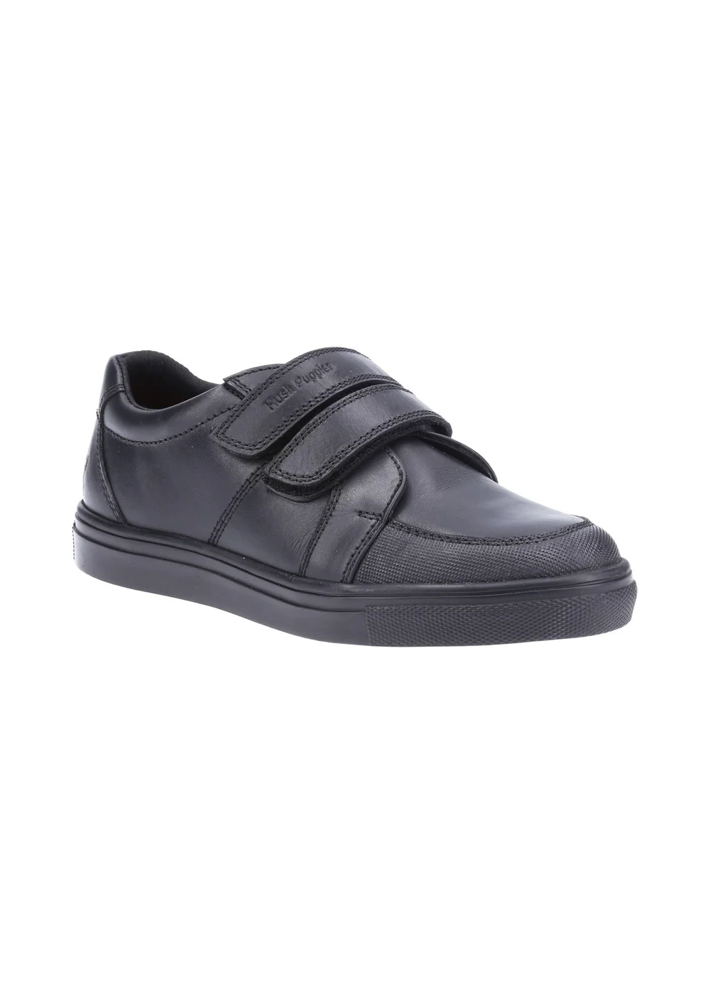 Hush Puppies Boys Black Santos Junior School Shoes (Younger 10-Older 2) - 10 Infants Image 2