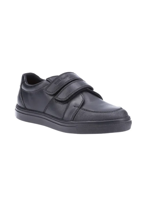 Hush Puppies Boys Black Santos Junior School Shoes (Younger 10-Older 2) - 10 Infants Image 2