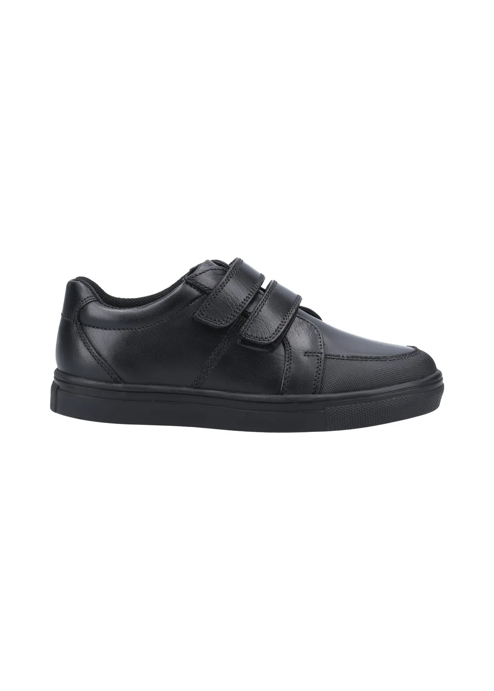 Hush Puppies Boys Black Santos Junior School Shoes (Younger 10-Older 2) - 10 Infants Image 1