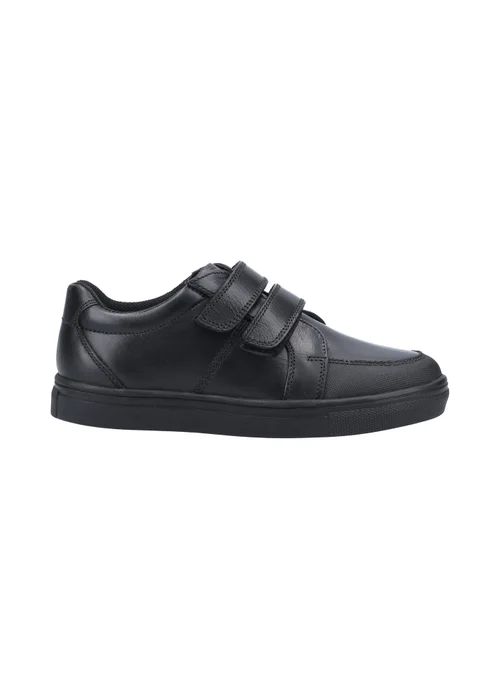 Hush Puppies Boys Black Santos Junior School Shoes (Younger 10-Older 2) - 10 Infants Image 1