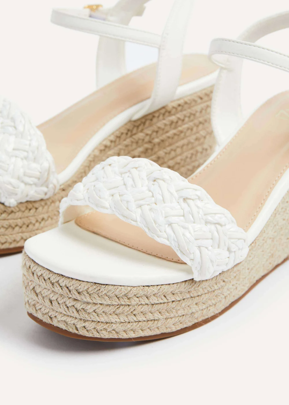 Linzi Eden What Faux Leather Plaited Espadrille Inspired Wedge - 3 Image 5