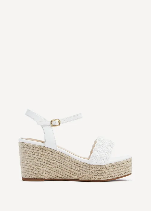 Linzi Eden What Faux Leather Plaited Espadrille Inspired Wedge - 3 Image 2