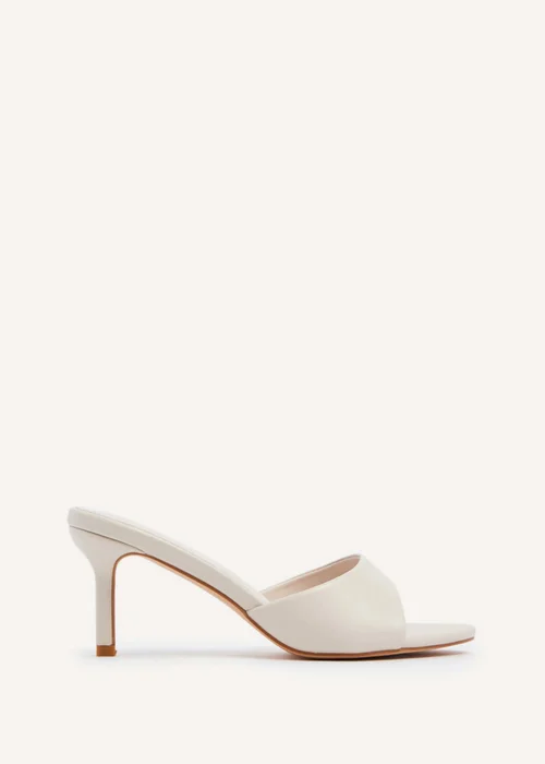 Linzi Tassie Ivory Faux Leather Classic Rounded Mule - 3 Image 2