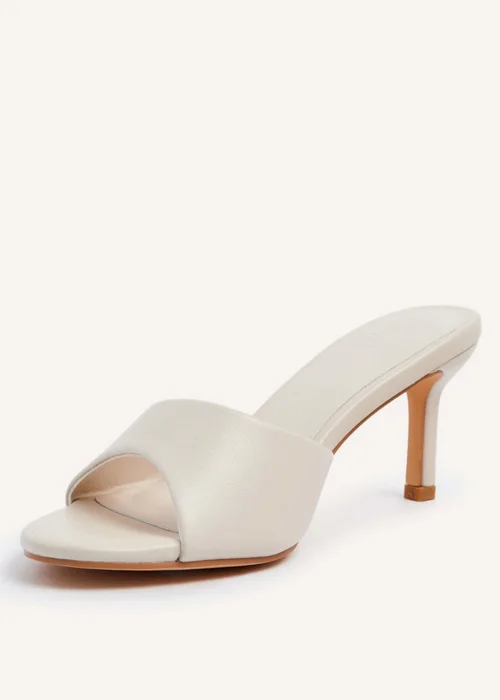 Linzi Tassie Ivory Faux Leather Classic Rounded Mule - 3 Image 4