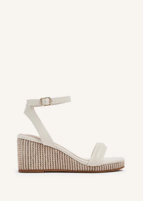 Linzi Chelsea Nude Faux Leather Rope Wedge - 3 Image 2