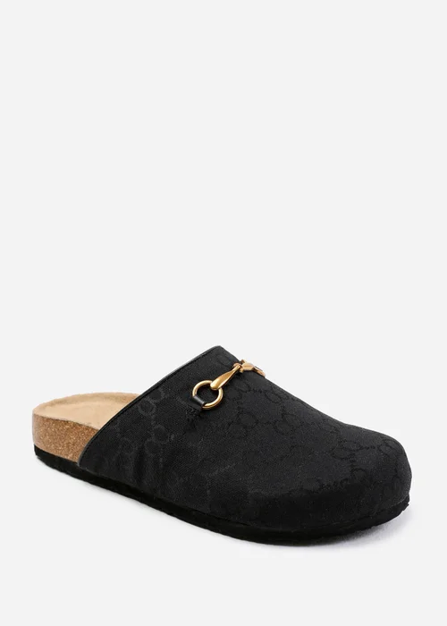 Where's That From Dublin Black Open Back Slip On Loafers - 3 Image 1