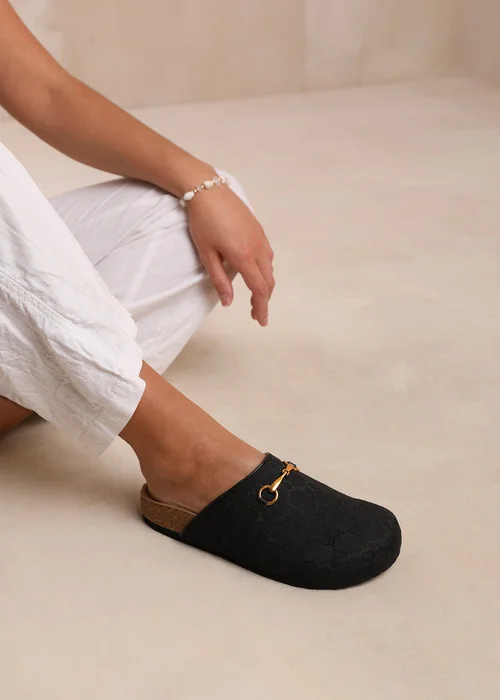 Where's That From Dublin Black Open Back Slip On Loafers - 3 Image 3
