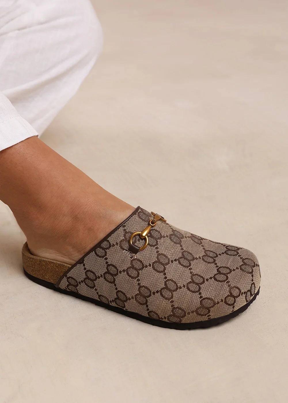 Where's That From Dublin Brown Open Back Slip On Loafers - 3 Image 2