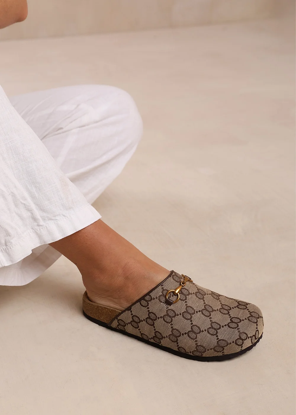 Where's That From Dublin Brown Open Back Slip On Loafers - 3 Image 3