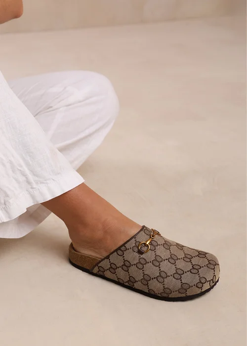 Where's That From Dublin Brown Open Back Slip On Loafers - 3 Image 3