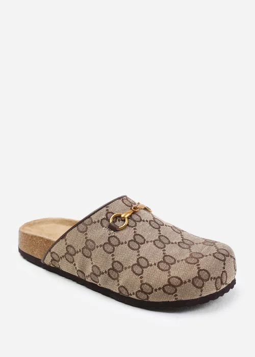 Where's That From Dublin Brown Open Back Slip On Loafers - 3 Image 1