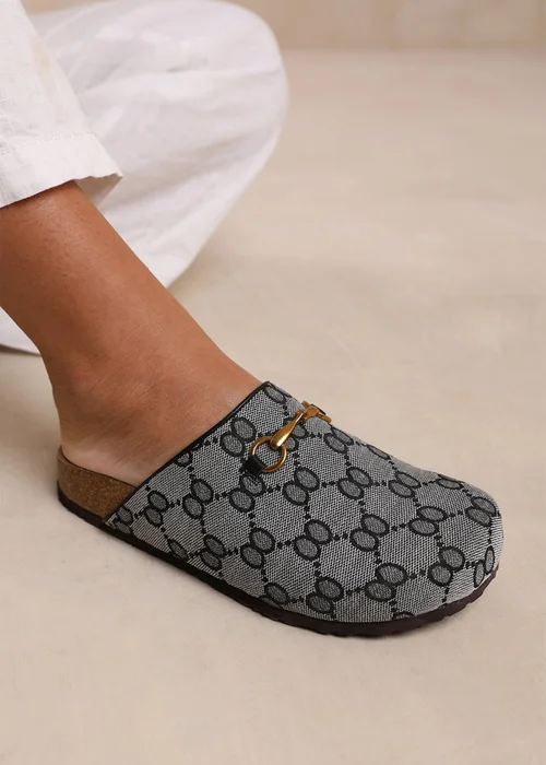 Where's That From Dublin Grey Open Back Slip On Loafers - 6 Image 2