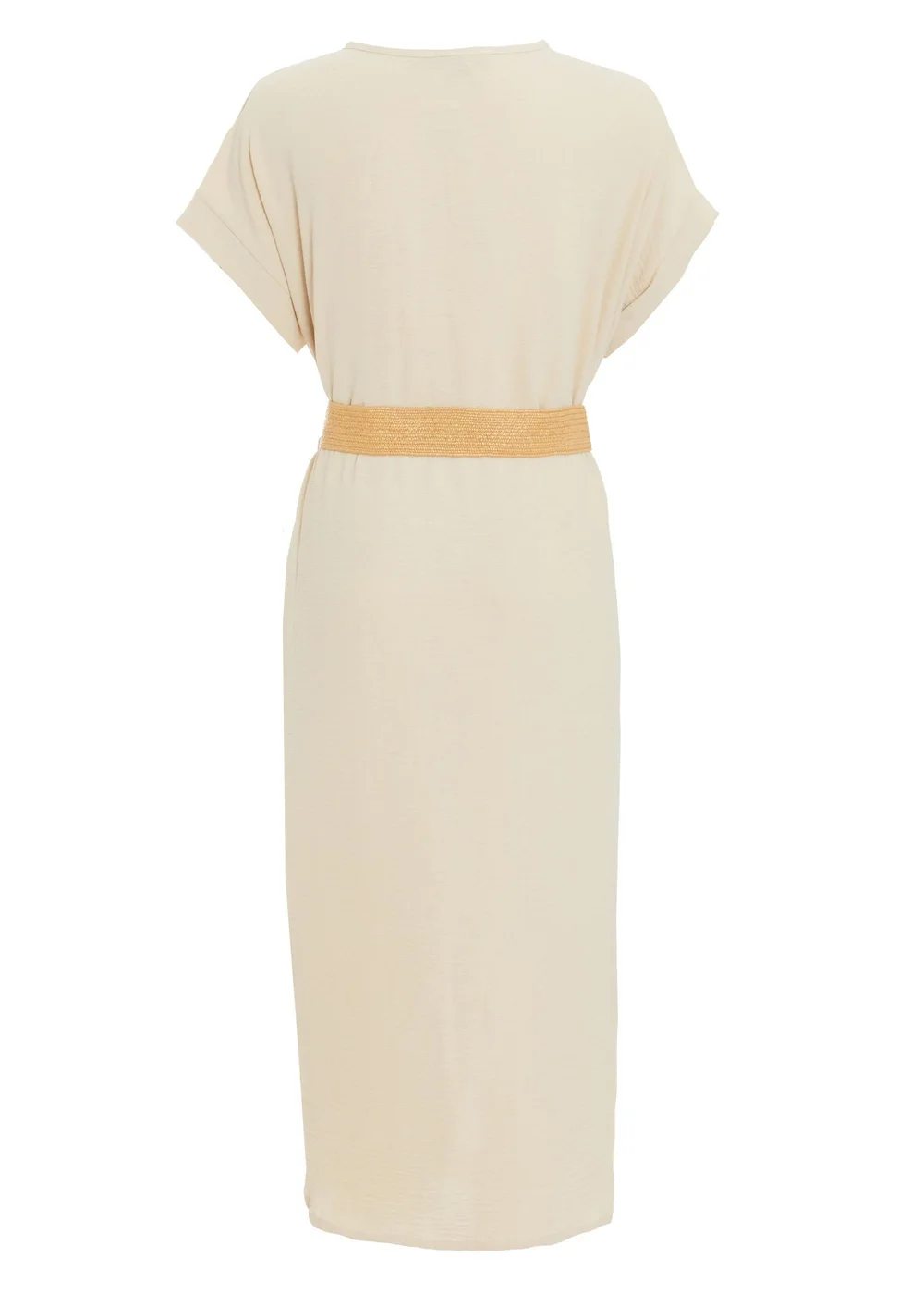 Quiz Stone Belted Midi Shirt Dress - One Size Image 5