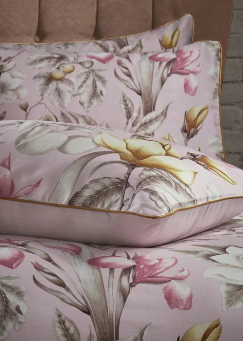 EW by Edinburgh Weavers Lavish Floral Piped Duvet Cover Set - Single Image 4