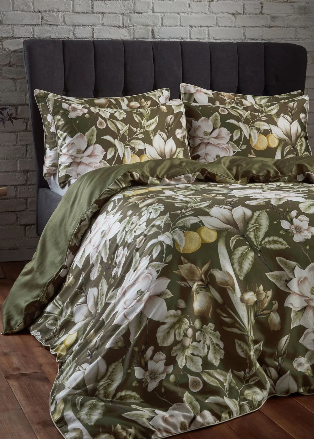 EW by Edinburgh Weavers Lavish Floral Piped Duvet Cover Set - Single Image 3