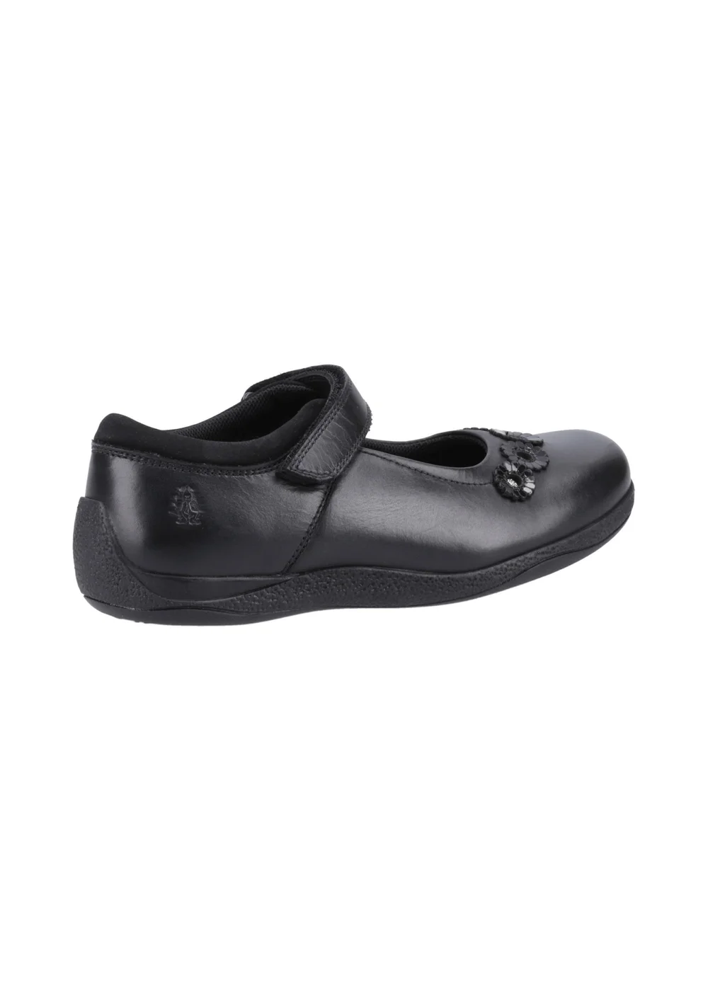 Hush Puppies Girls Black Christina Junior School Shoes (Younger 10-Older 2) - 2 Image 3