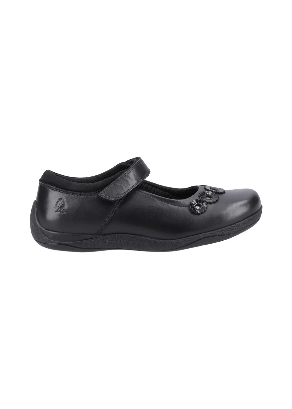 Hush Puppies Girls Black Christina Junior School Shoes (Younger 10-Older 2) - 2 Image 1